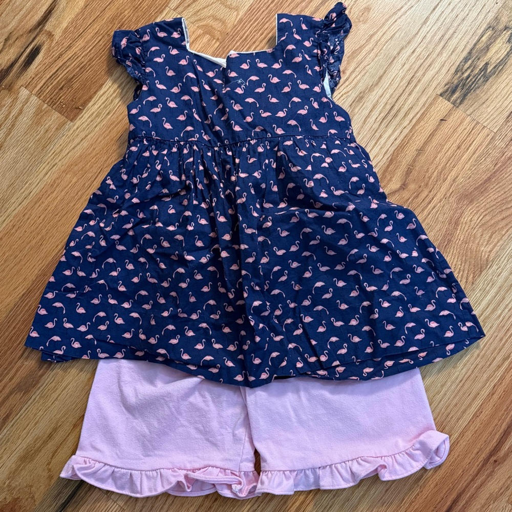 Flamingo short set 3t